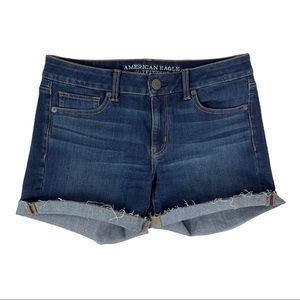 AMERICAN EAGLE Midi Denim Shorts Size 8